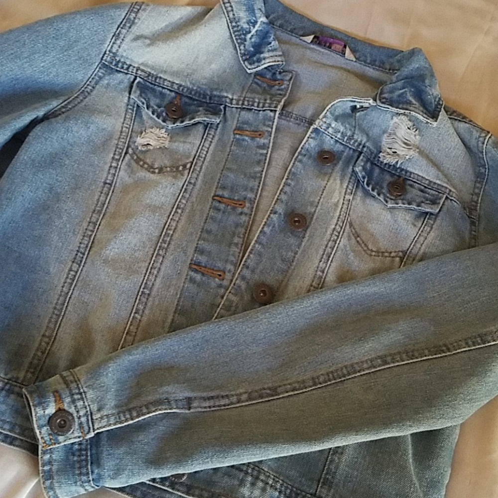 Distressed Jean Jacket